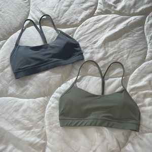 Lululemon Flow Y Nulu bra in light blue